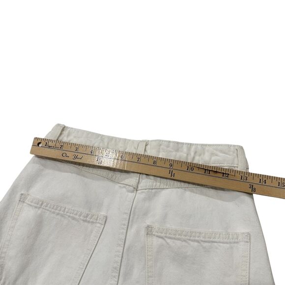 MANGO White Denim Midi Skirt Size S - Picture 6 of 7